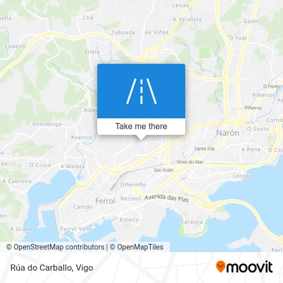 Rúa do Carballo map