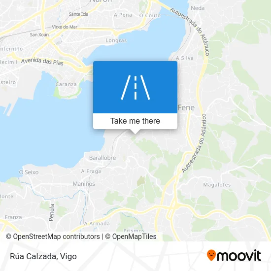 Rúa Calzada map