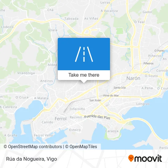 Rúa da Nogueira map