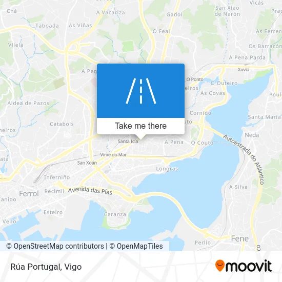 Rúa Portugal map