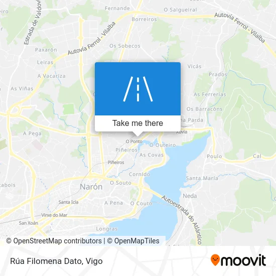 Rúa Filomena Dato map