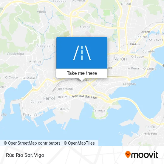 Rúa Río Sor map