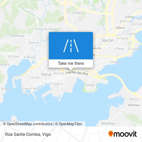 Rúa Santa Comba map