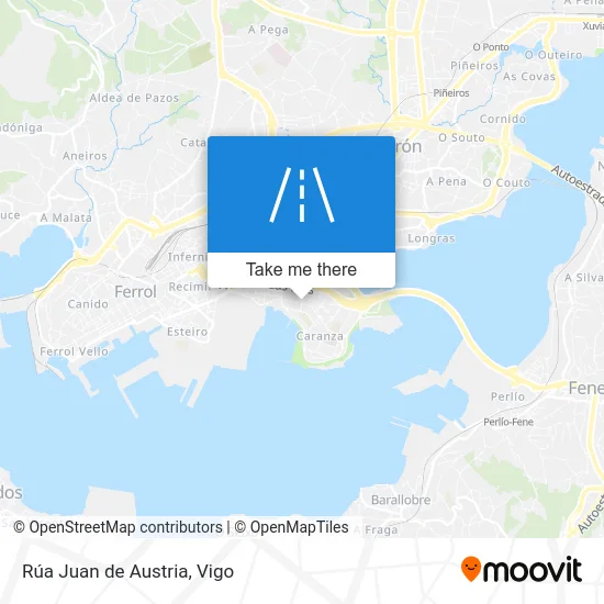 Rúa Juan de Austria map