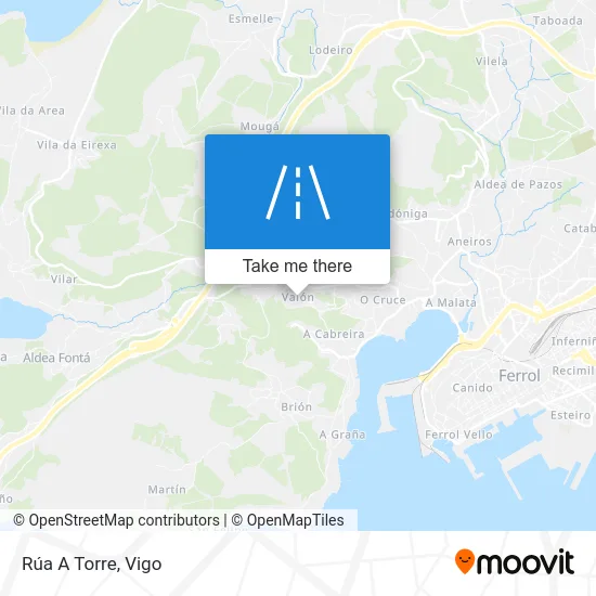 Rúa A Torre map