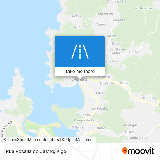 Rúa Rosalía de Castro map