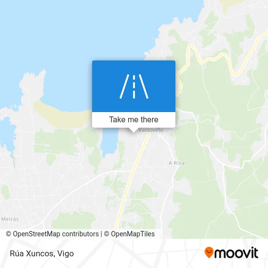 Rúa Xuncos map