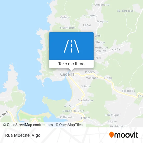 Rúa Moeche map