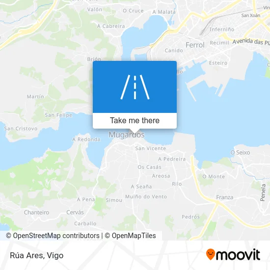 Rúa Ares map