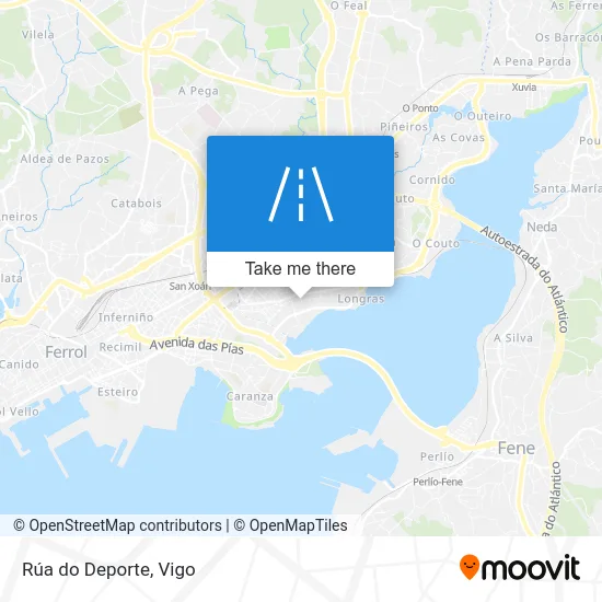 Rúa do Deporte map