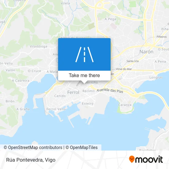 Rúa Pontevedra map