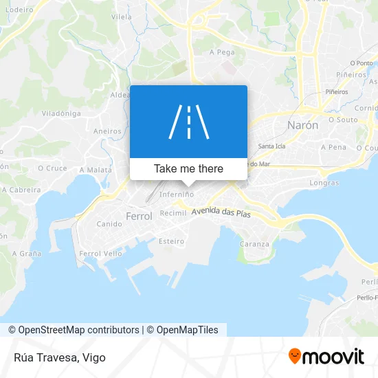 Rúa Travesa map