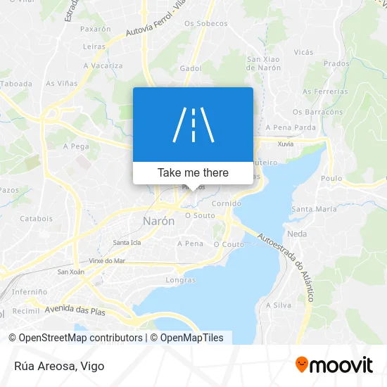 Rúa Areosa map