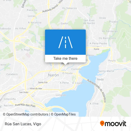 Rúa San Lucas map