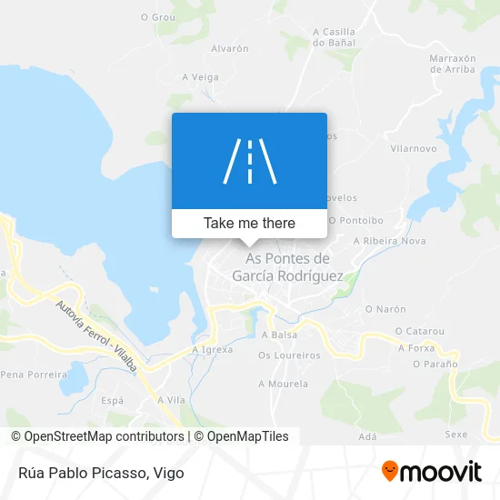 Rúa Pablo Picasso map