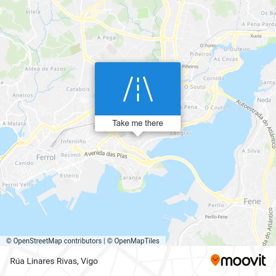 Rúa Linares Rivas map