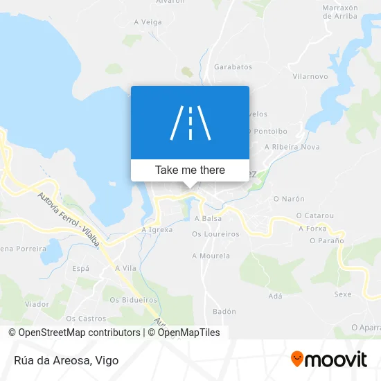 Rúa da Areosa map