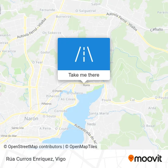 Rúa Curros Enríquez map
