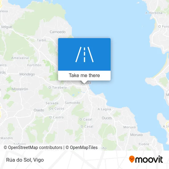 Rúa do Sol map