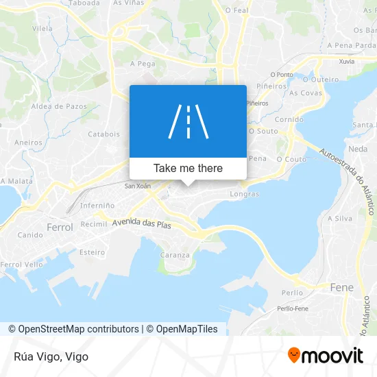 Rúa Vigo map