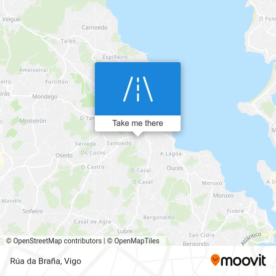 Rúa da Braña map