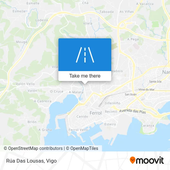 Rúa Das Lousas map