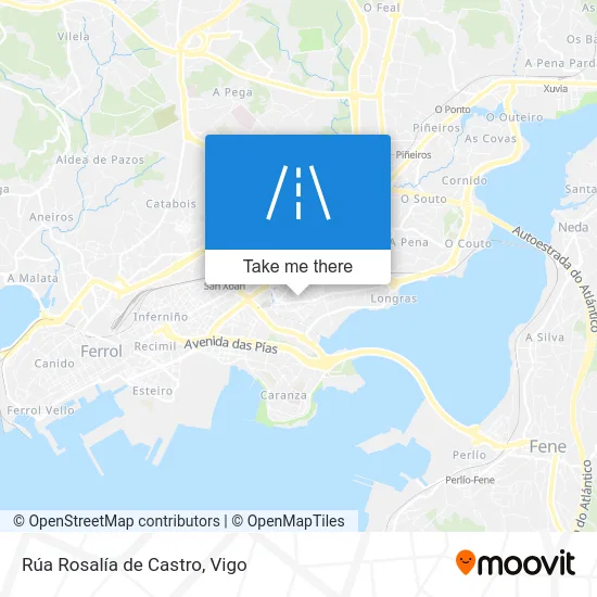 Rúa Rosalía de Castro map