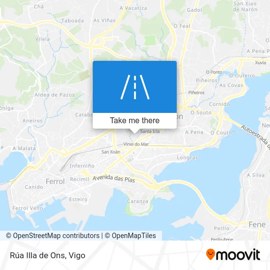 Rúa Illa de Ons map