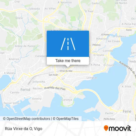 Rúa Virxe da O map