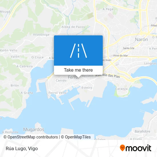Rúa Lugo map