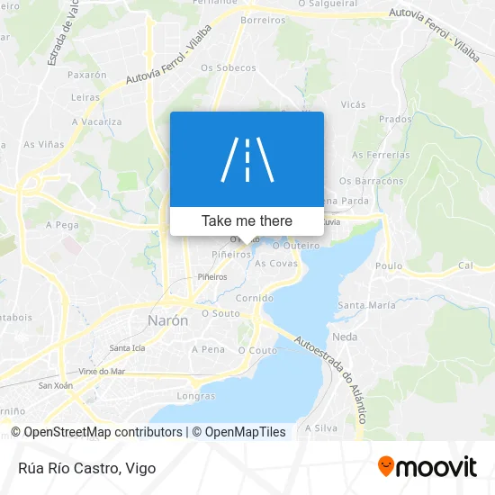 Rúa Río Castro map