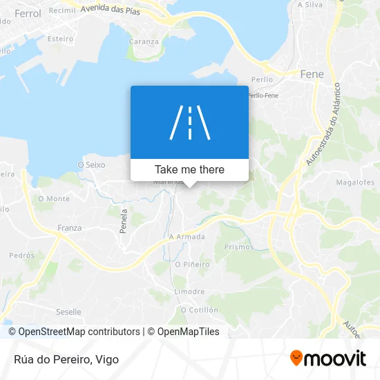 Rúa do Pereiro map