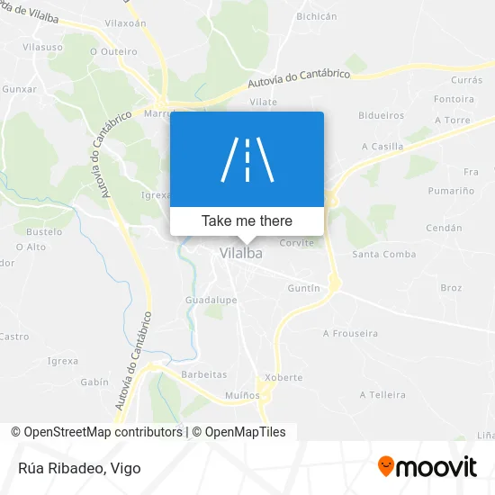 Rúa Ribadeo map