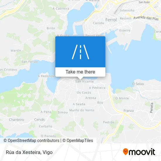 Rúa da Xesteira map