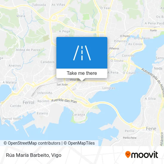 Rúa María Barbeito map