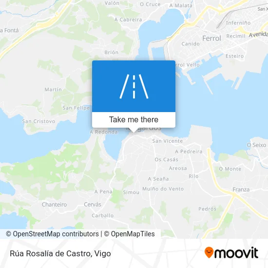 Rúa Rosalía de Castro map