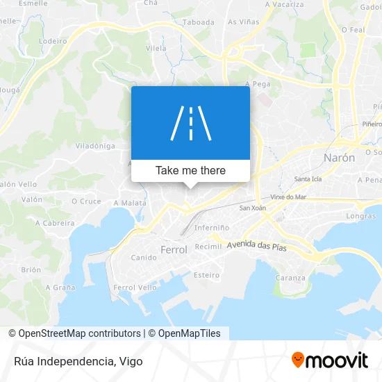 Rúa Independencia map