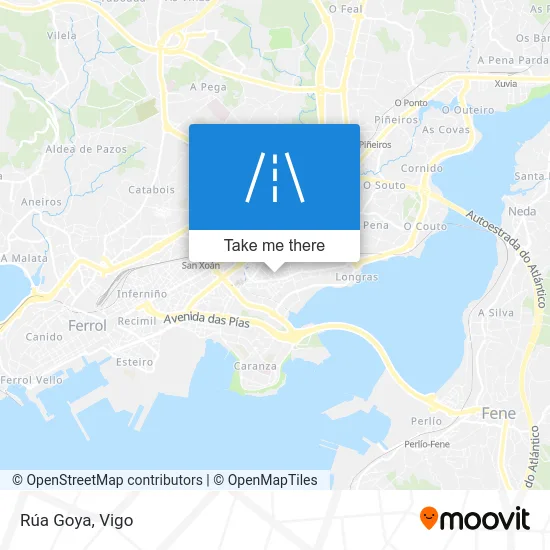 Rúa Goya map