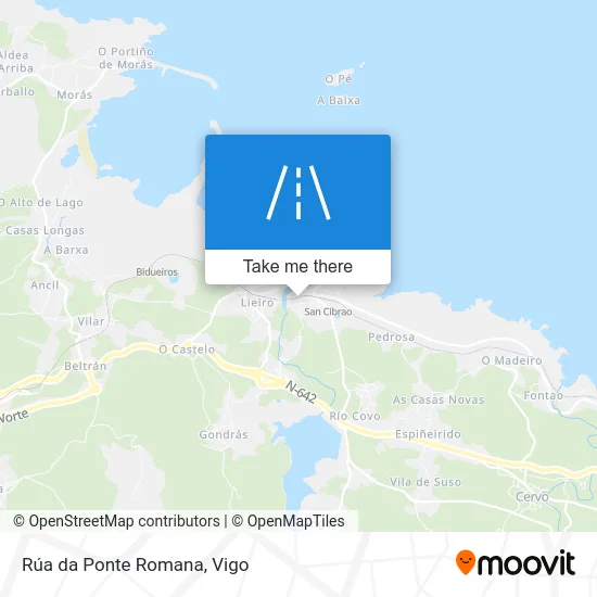Rúa da Ponte Romana map