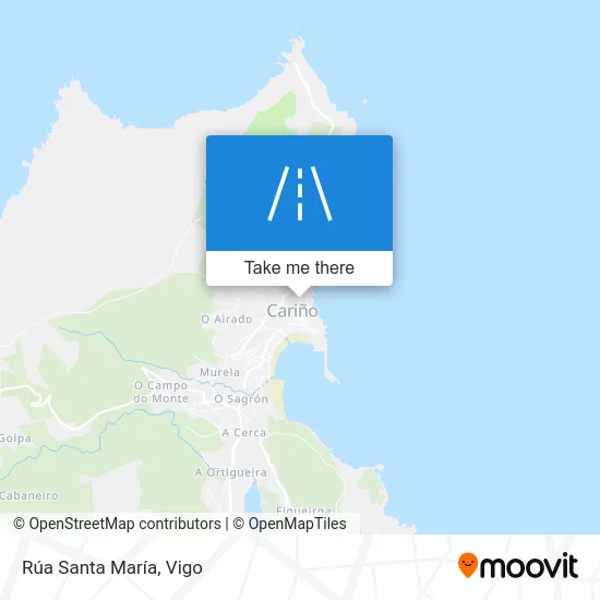 Rúa Santa María map