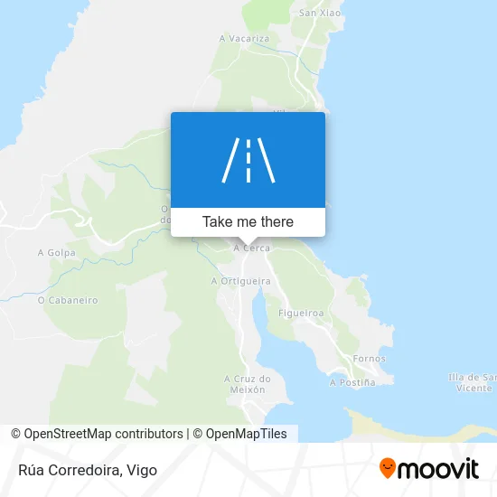 Rúa Corredoira map