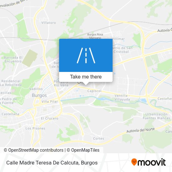 Calle Madre Teresa De Calcuta map