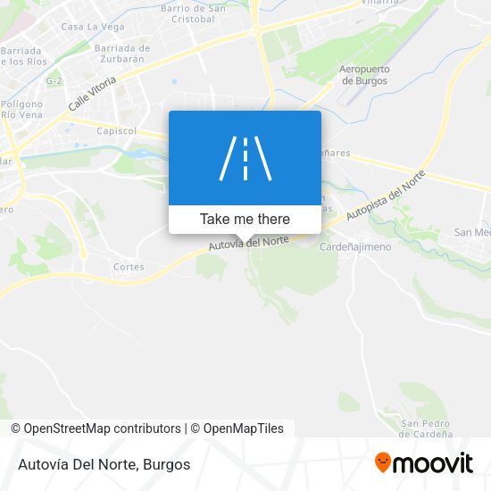 Autovía Del Norte map