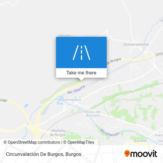 Circunvalación De Burgos map
