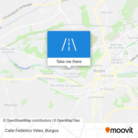 Calle Federico Vélez map