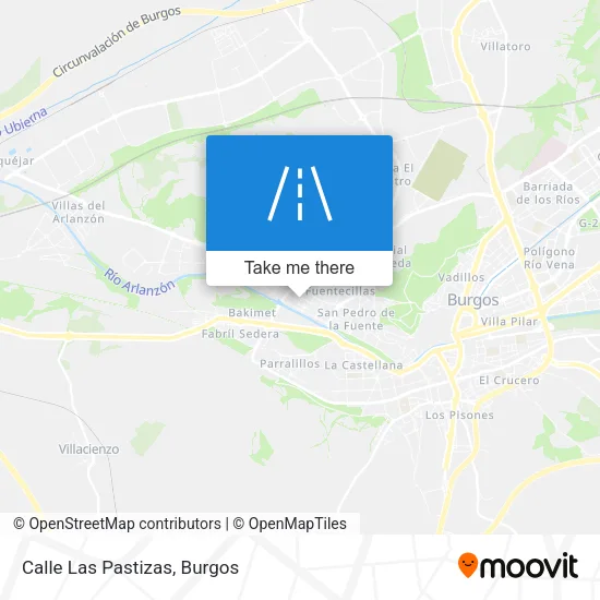 Calle Las Pastizas map