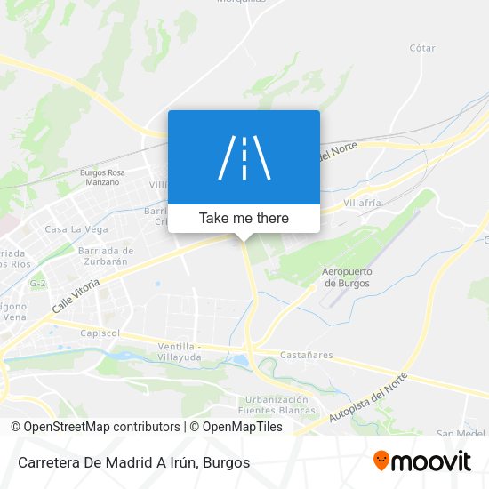 Carretera De Madrid A Irún map