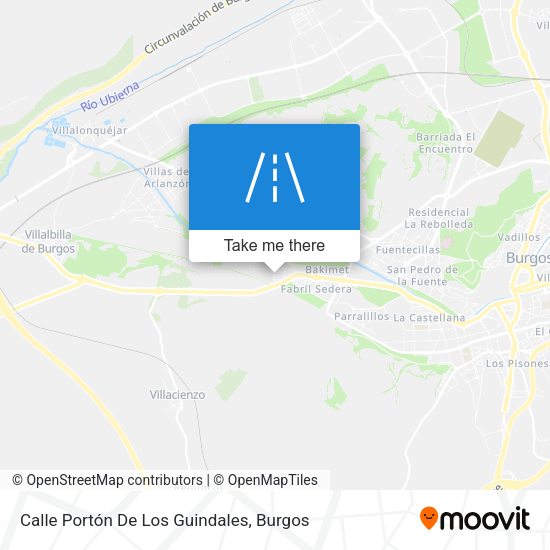 Calle Portón De Los Guindales map