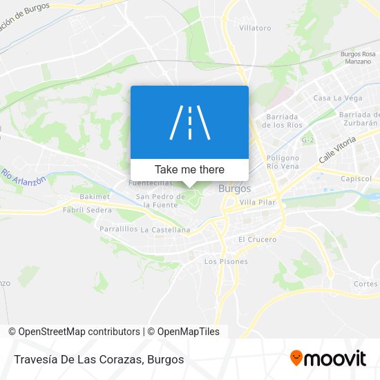 Travesía De Las Corazas map