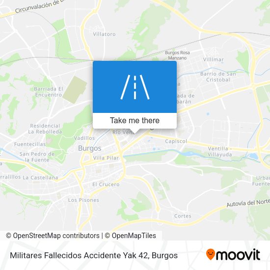 Militares Fallecidos Accidente Yak 42 map